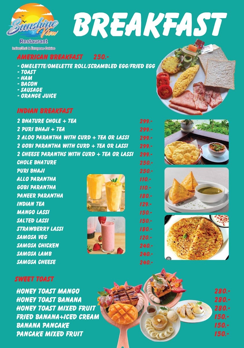 Sunshine view restaurant Menu - Image 3